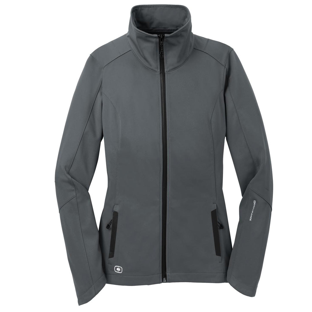 House of Uniforms The Crux Softshell Jacket | Ladies Ogio Endurance Grey