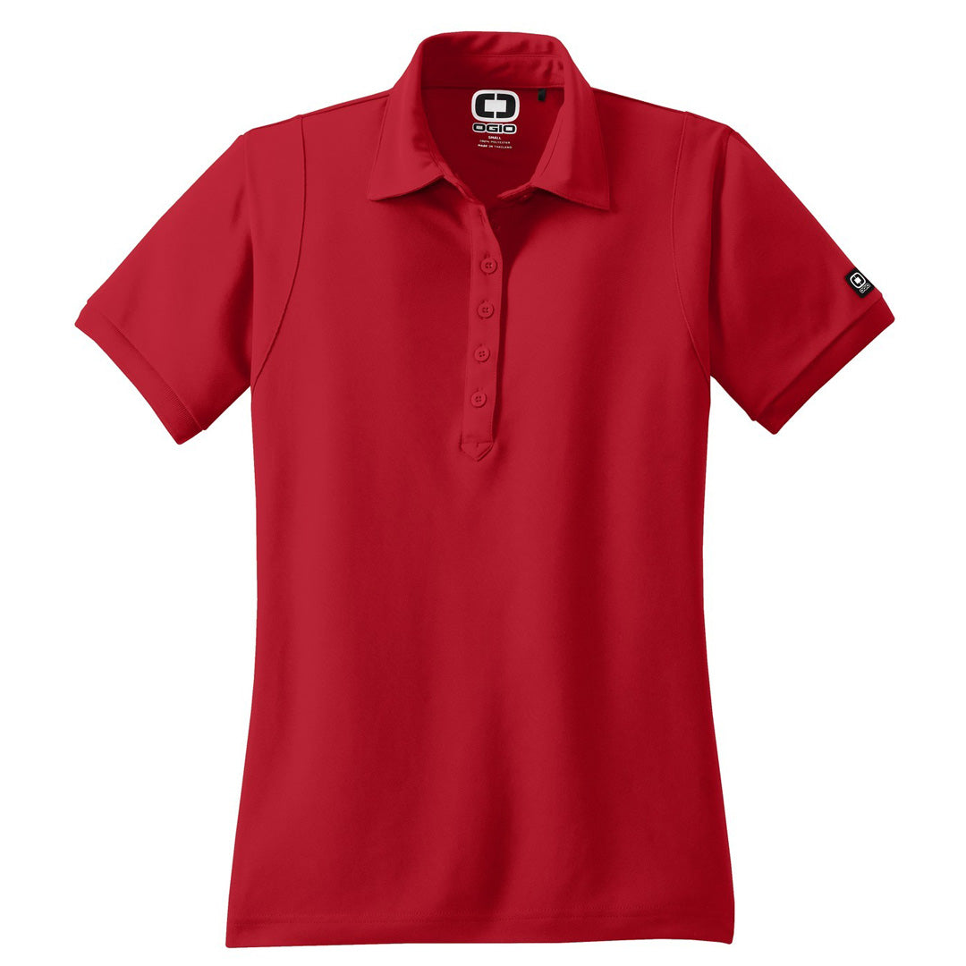 House of Uniforms The Jewel Polo | Ladies Ogio Red