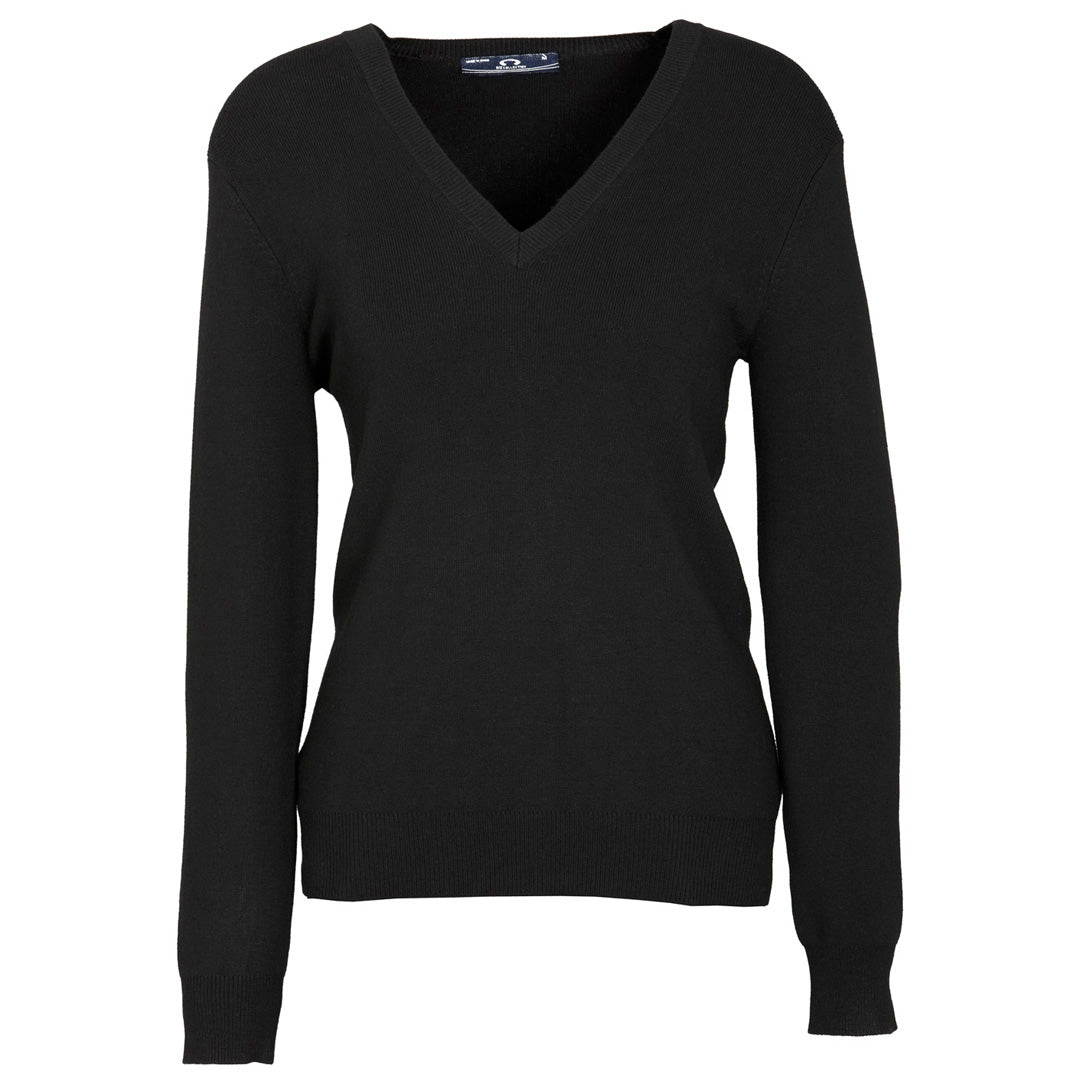House of Uniforms The Acrylic Knit Jumper | Ladies Biz Collection Black