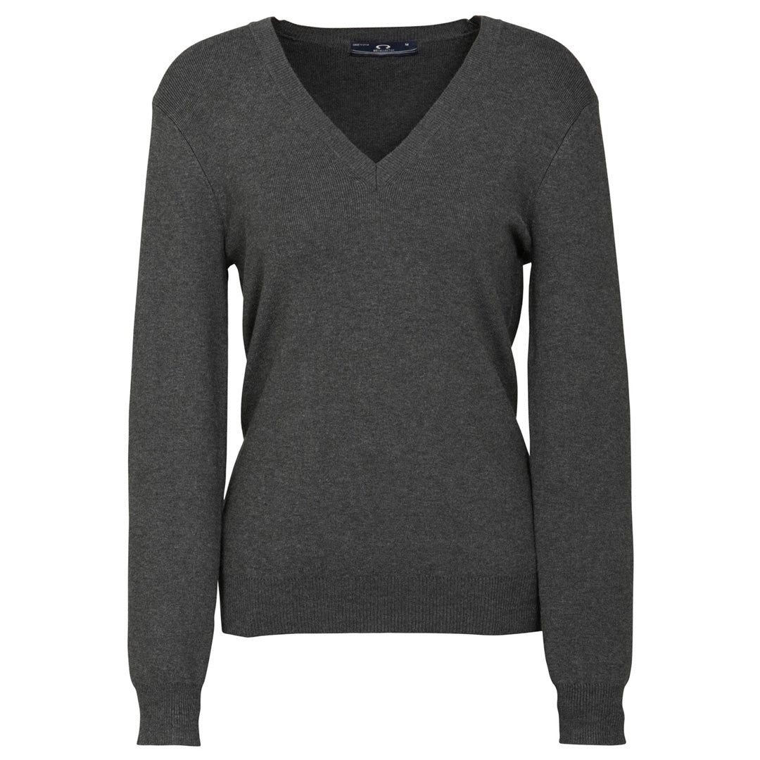 House of Uniforms The Acrylic Knit Jumper | Ladies Biz Collection Charcoal