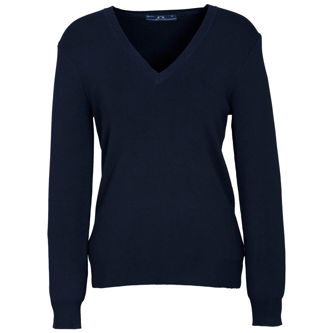 House of Uniforms The Acrylic Knit Jumper | Ladies Biz Collection Navy