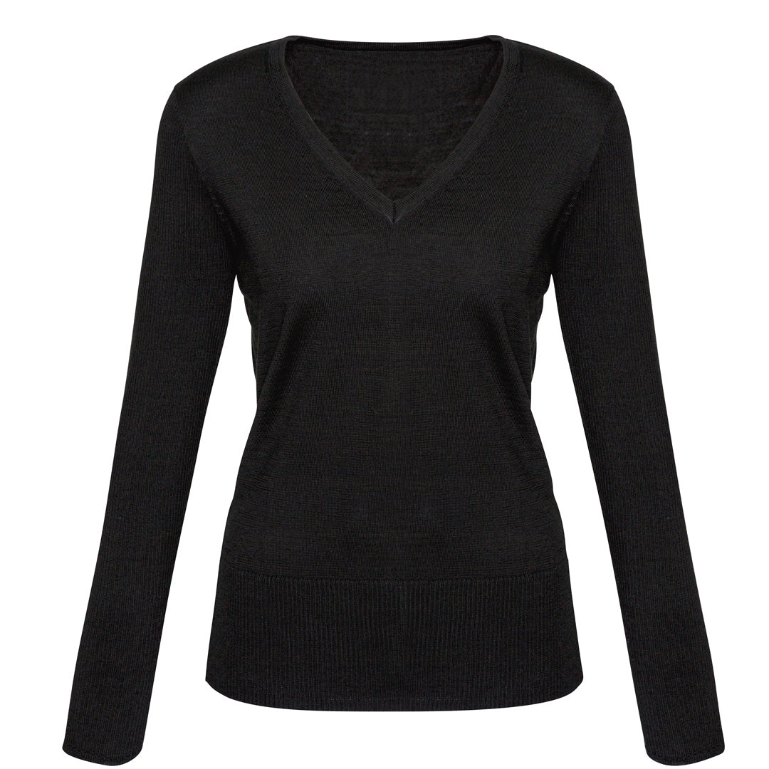 House of Uniforms The Milano Knit | Ladies | Jumper Biz Collection Black