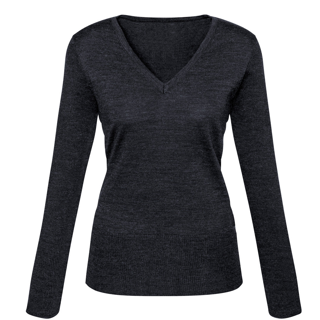 House of Uniforms The Milano Knit | Ladies | Jumper Biz Collection Charcoal