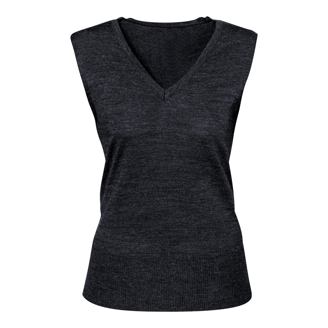 House of Uniforms The Milano Knit | Ladies | Vest Biz Collection Charcoal