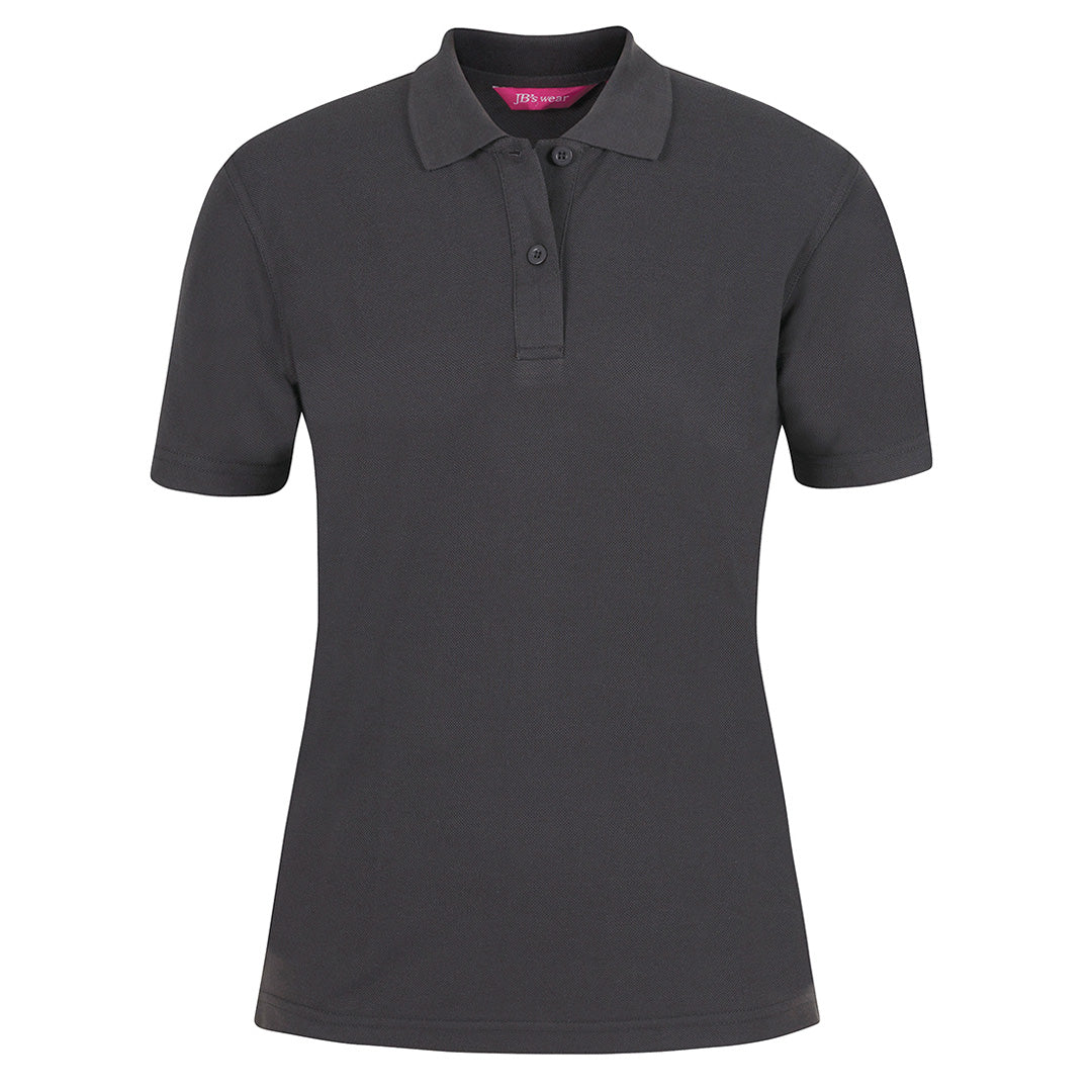 House of Uniforms The Pique Polo | Ladies | Short Sleeve | Dark Colours Jbs Wear Gunmetal