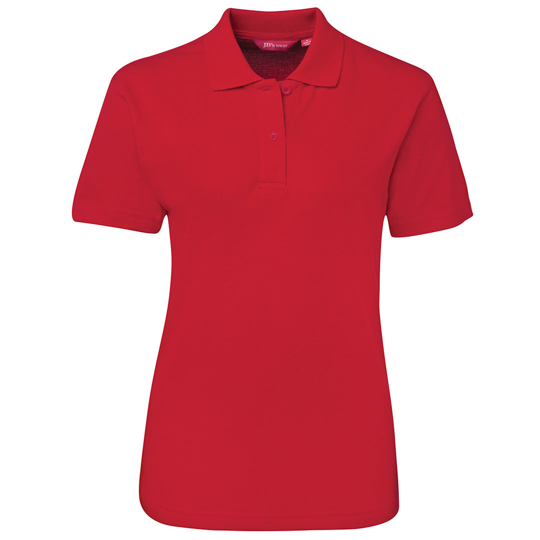 House of Uniforms The Pique Polo | Ladies | Short Sleeve | Bright Colours Jbs Wear Red