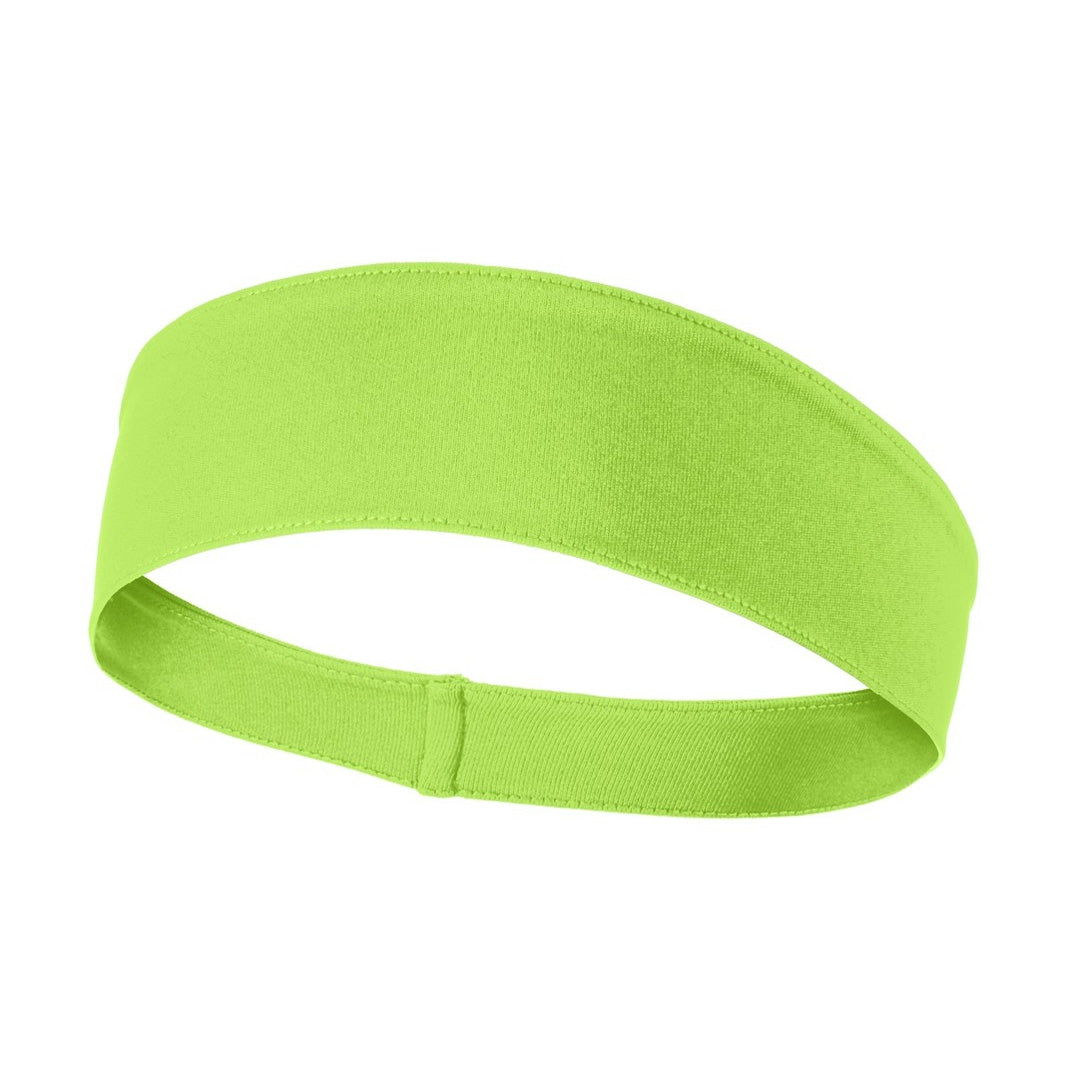 House of Uniforms The Competitor Headband | Adults Sport-Tek Lime