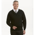 House of Uniforms The Wool V Neck Jumper | Mens MTF Black