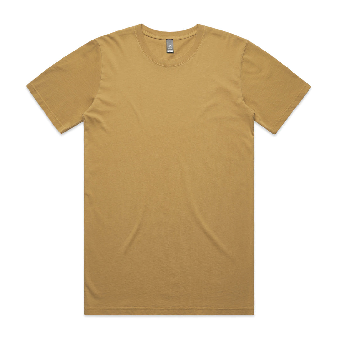 House of Uniforms The Faded Tee | Mens AS Colour Mustard