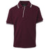 House of Uniforms The Contrast Polo | Kids Jbs Wear Maroon/White