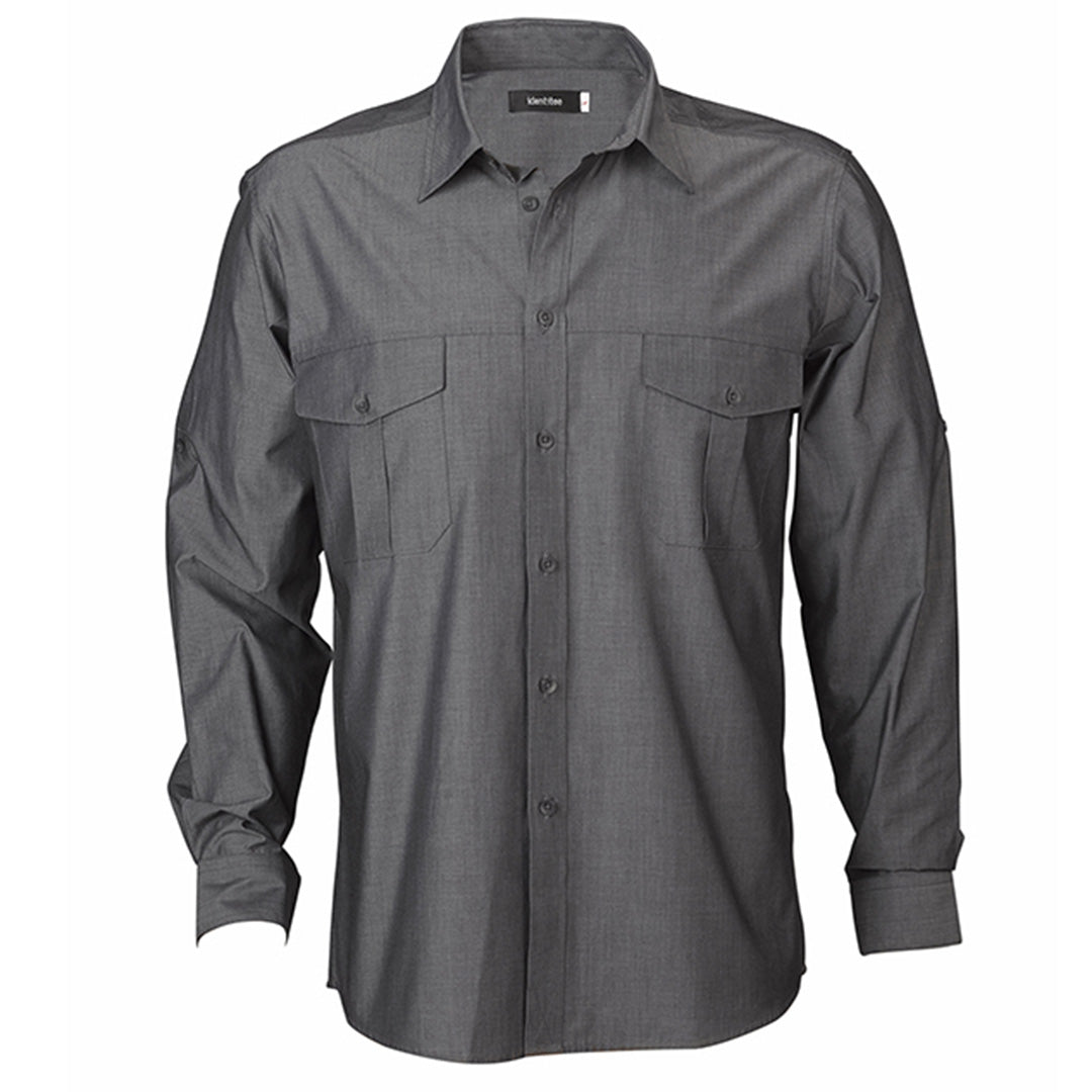 House of Uniforms The Jasper Shirt | Mens | Short & Long Sleeve Identitee Graphite