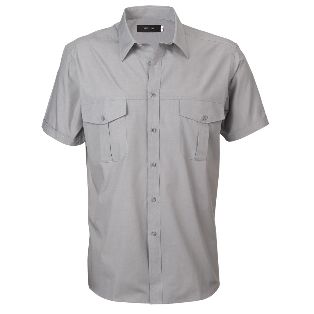 House of Uniforms The Jasper Shirt | Mens | Short & Long Sleeve Identitee Grey