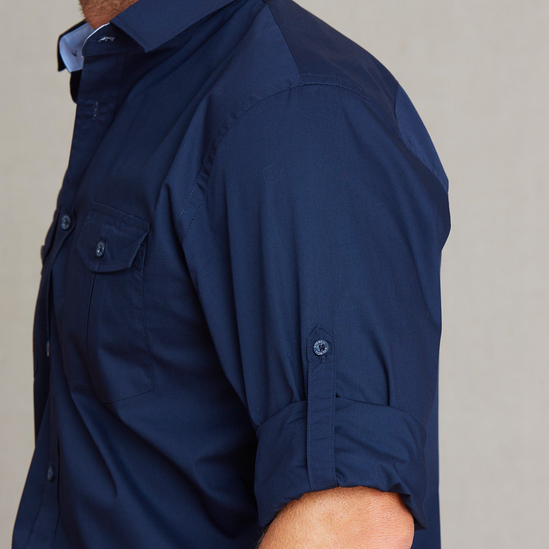 House of Uniforms The Hospitality Nano Shirt | Mens | Long Sleeve Stencil