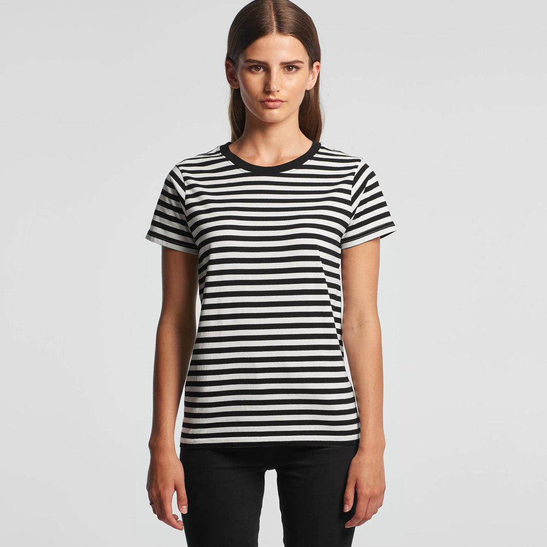 House of Uniforms The Maple Stripe Tee | Ladies AS Colour