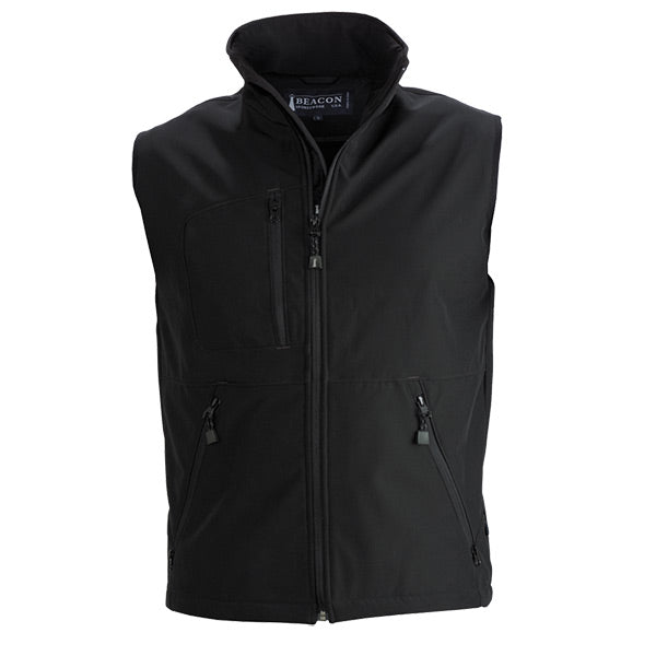 House of Uniforms The Montana Vest | Mens James Harvest Black