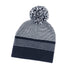 House of Uniforms The Stripe Pom Pom Beanie | Unisex Grace Collection Navy/White