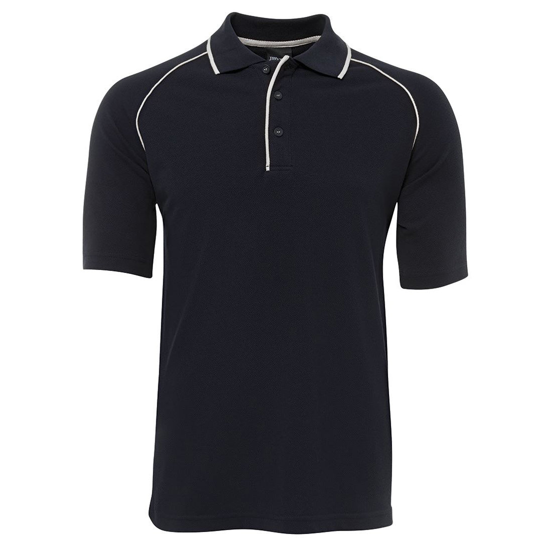 House of Uniforms The Raglan Polo | Short Sleeve | Mens Jbs Wear Navy/White