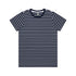 House of Uniforms The Maple Stripe Tee | Ladies AS Colour Navy/White