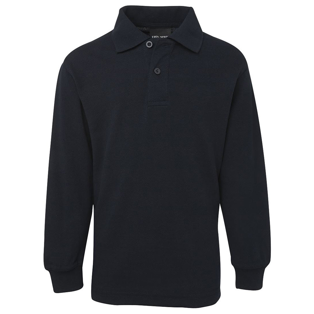 House of Uniforms The Pique Polo | Kids | Long Sleeve Jbs Wear Navy