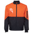 House of Uniforms The Hi Vis Flying Jacket | Day | Adults Jbs Wear Orange/Navy