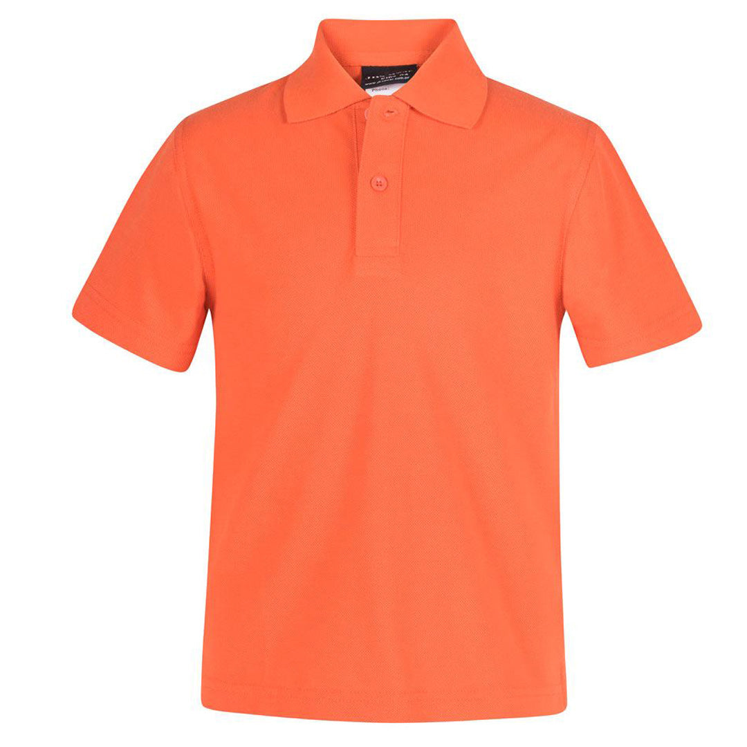 House of Uniforms The Pique Polo | Kids | Bright Colours Jbs Wear Orange