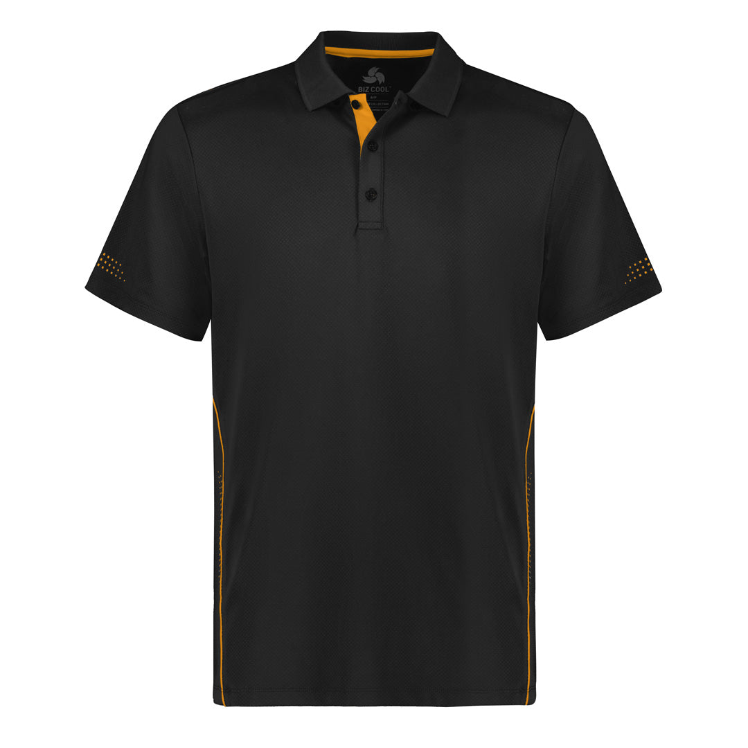 House of Uniforms The Balance Polo | Kids | Short Sleeve Biz Collection Black/Gold