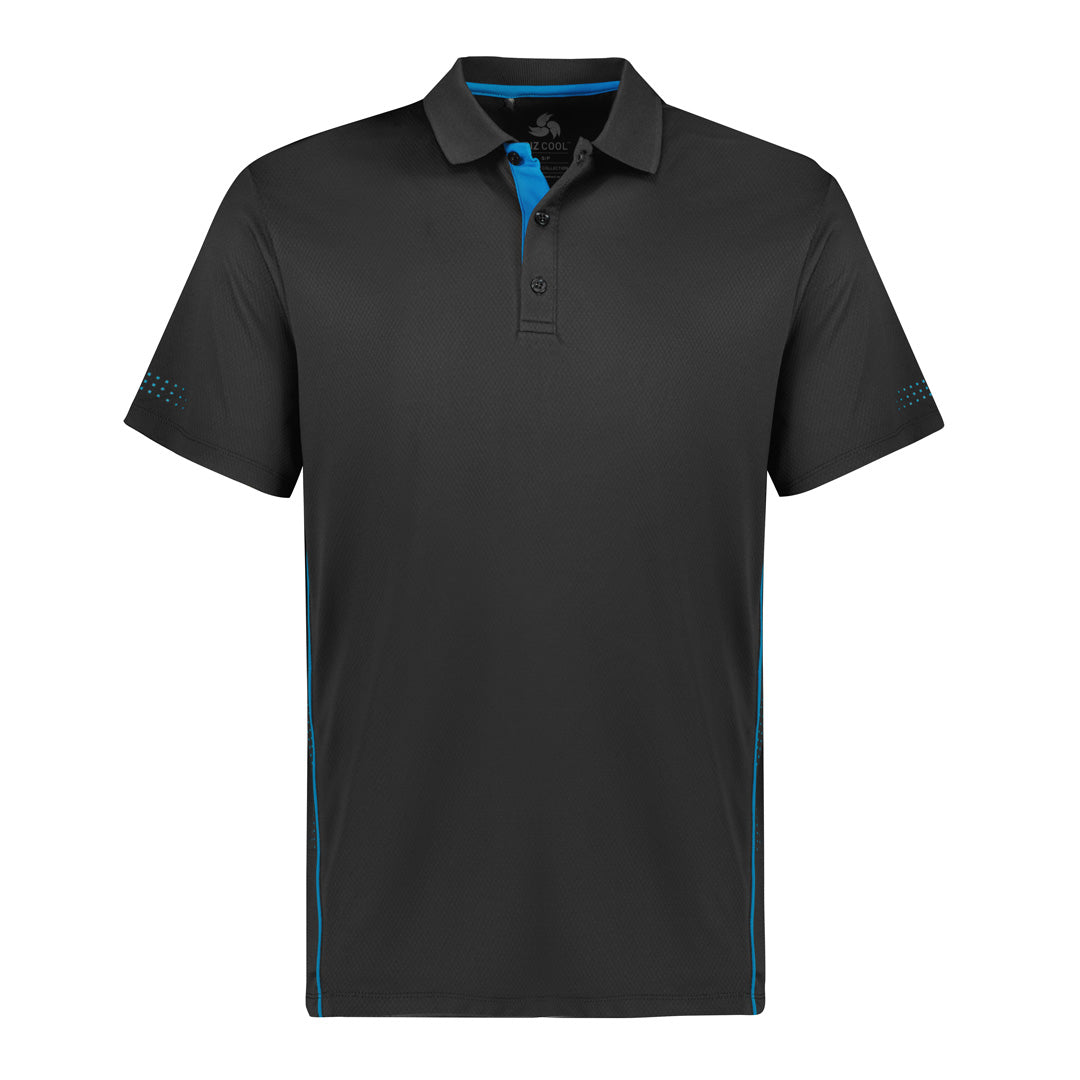 House of Uniforms The Balance Polo | Kids | Short Sleeve Biz Collection Grey/Cyan