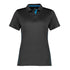 House of Uniforms The Balance Polo | Plus | Ladies | Short Sleeve Biz Collection Grey/Cyan