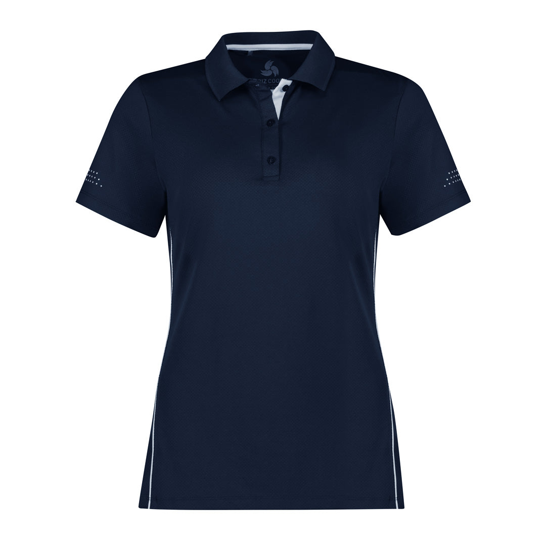 House of Uniforms The Balance Polo | Ladies | Short Sleeve Biz Collection Navy/White
