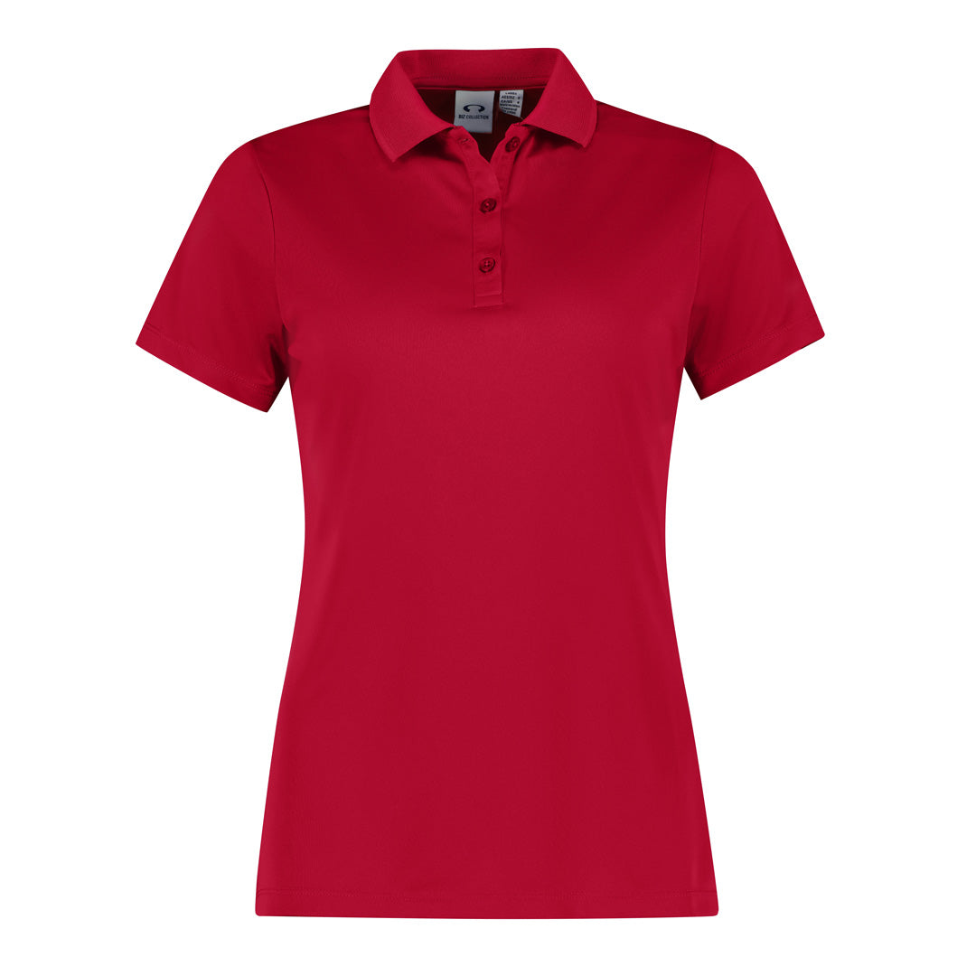 House of Uniforms The Action Polo | Ladies | Short Sleeve Biz Collection Red