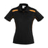House of Uniforms The United Polo | Ladies | Short Sleeve Biz Collection Black/Gold