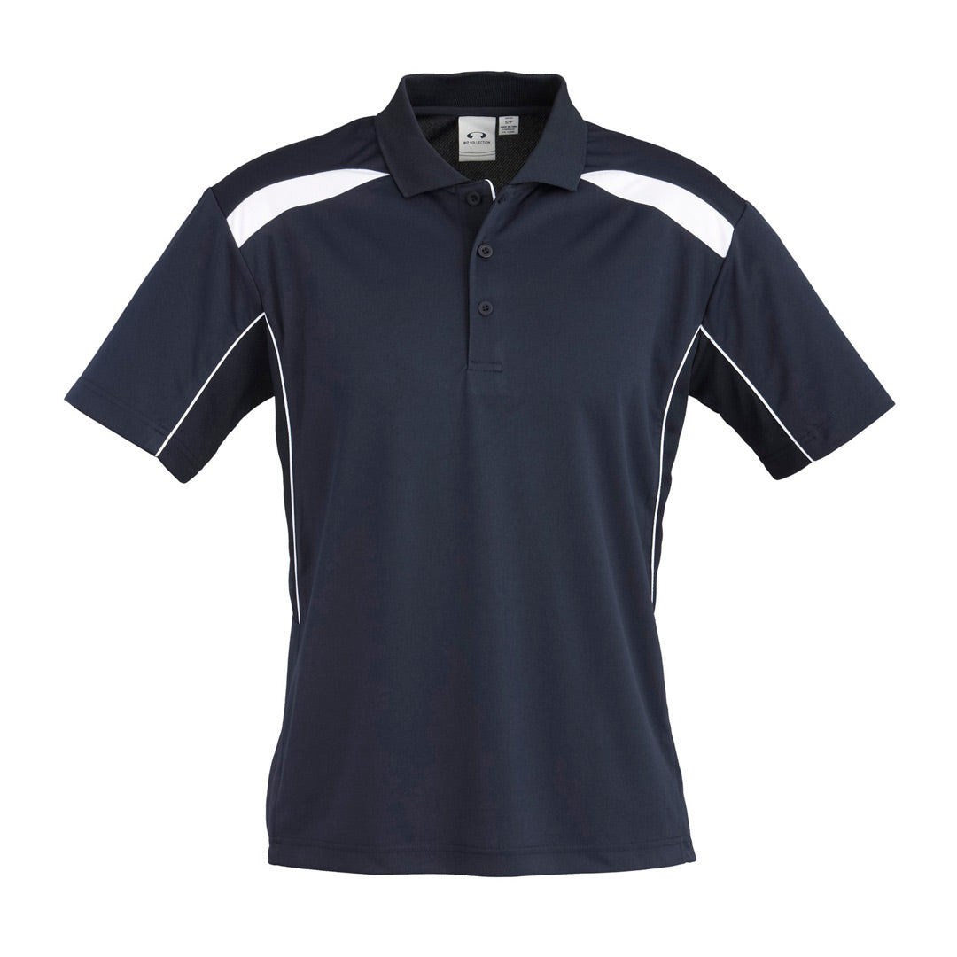 House of Uniforms The United Polo | Mens | Plus | Short Sleeve Biz Collection Navy/White