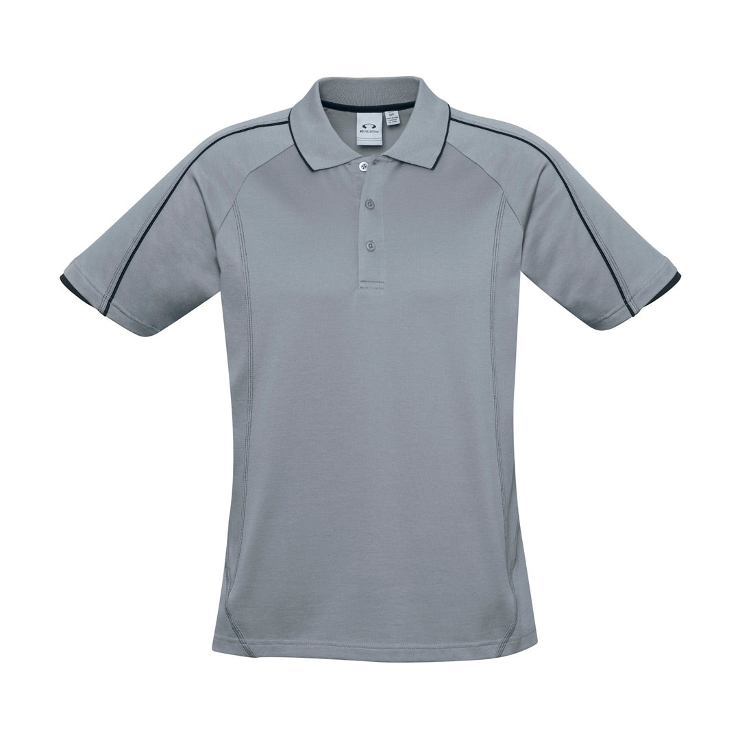 House of Uniforms The Blade Polo | Mens | Short Sleeve Biz Collection Silver/Black