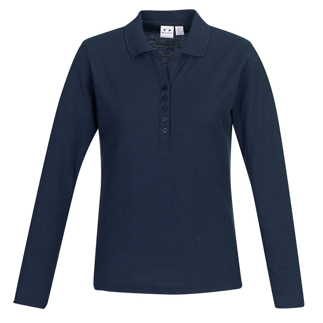 House of Uniforms The Crew Polo | Ladies | Long Sleeve Biz Collection Navy