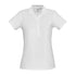 House of Uniforms The Crew Polo | Ladies Short Sleeve | Plus Biz Collection White