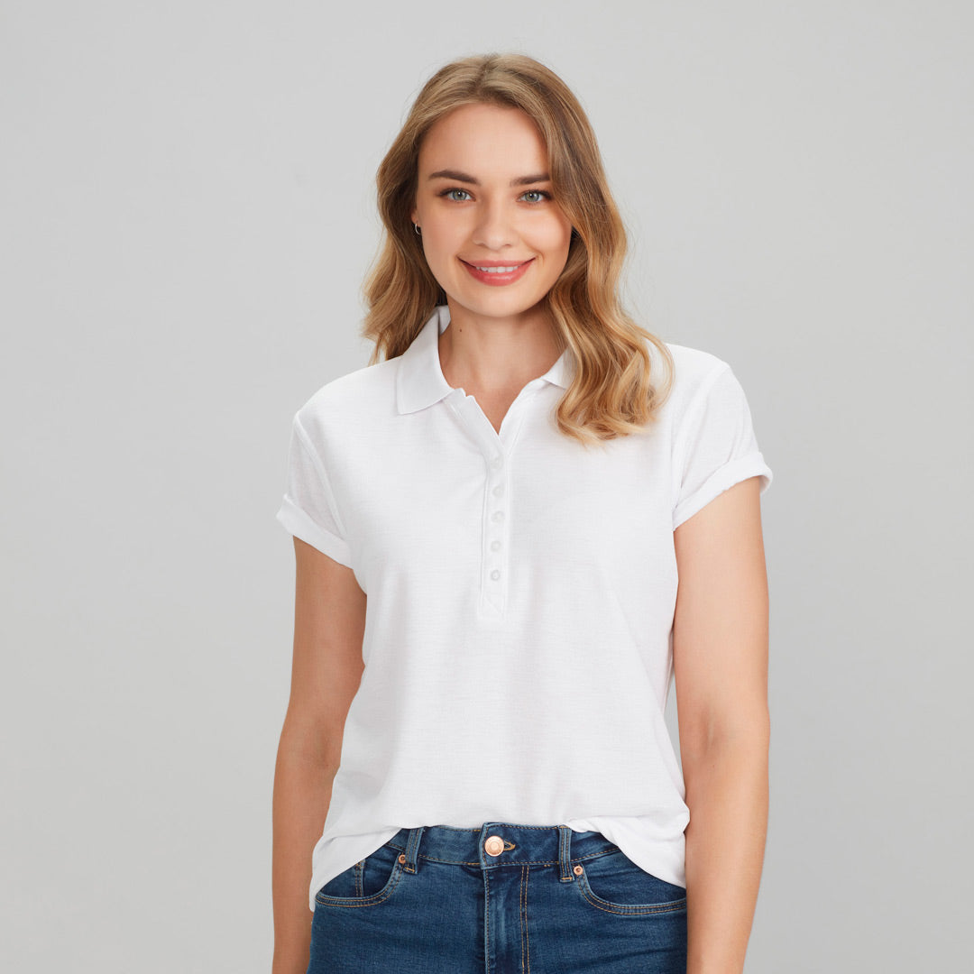House of Uniforms The Crew Polo | Ladies Short Sleeve | Plus Biz Collection