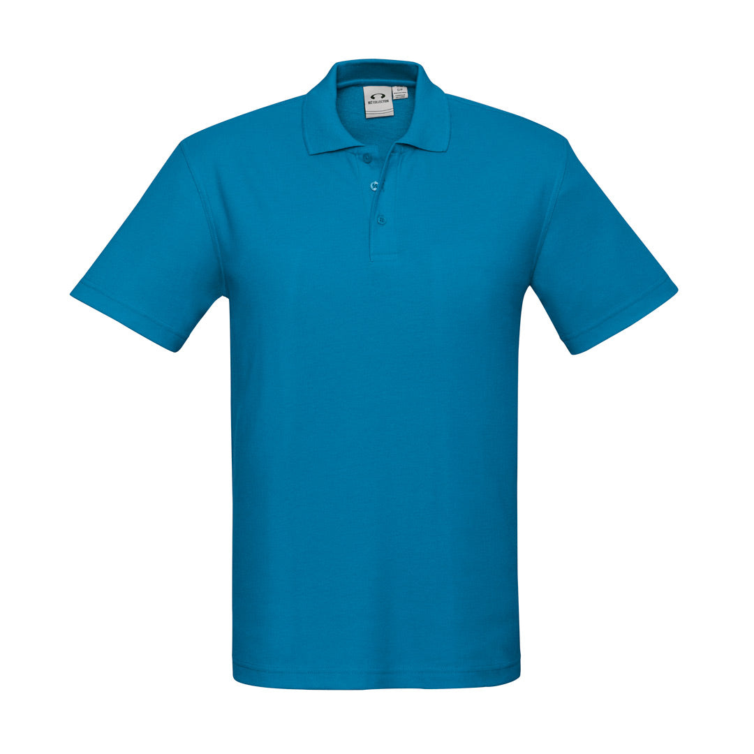 House of Uniforms The Crew Polo | Mens | Short Sleeve Biz Collection Cyan