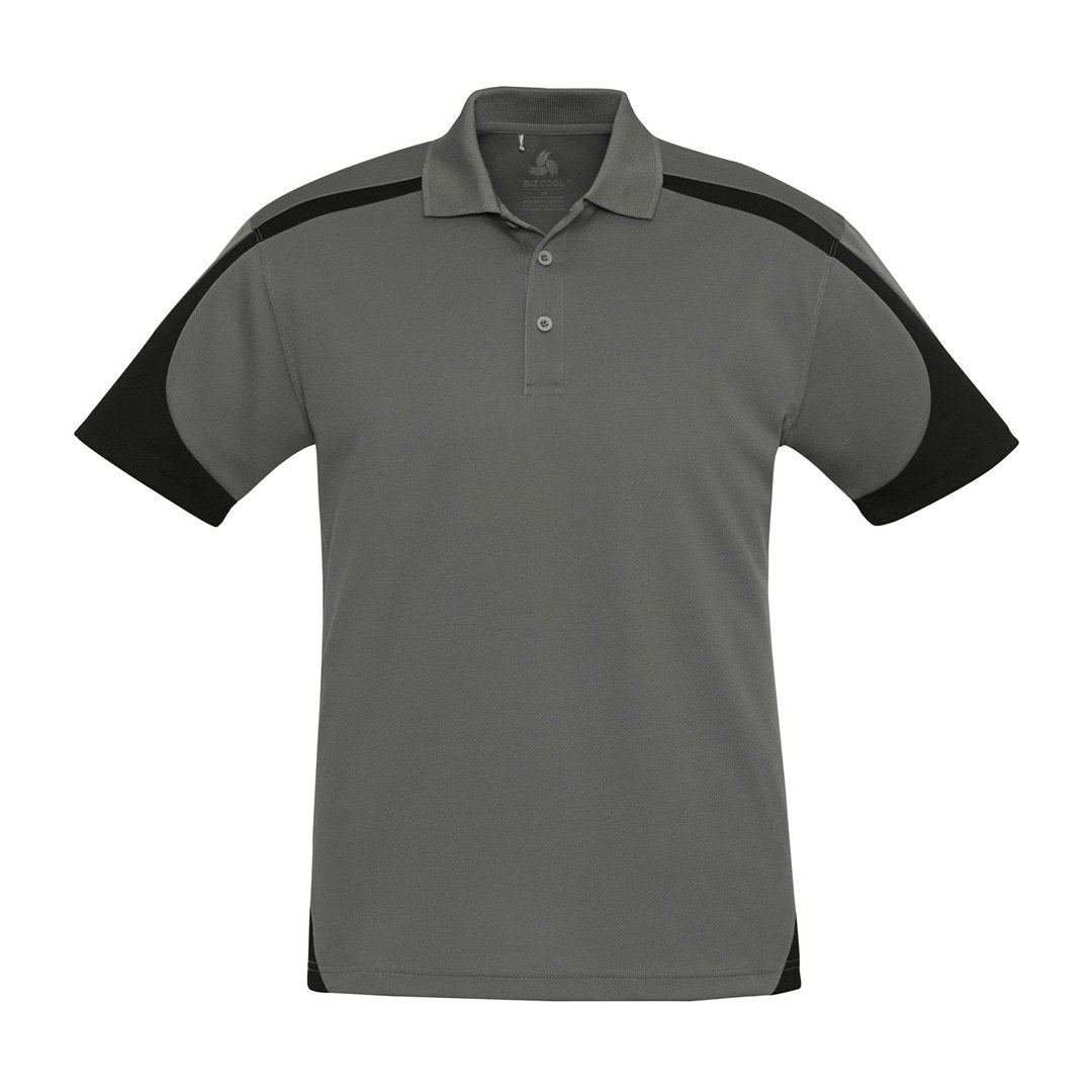 House of Uniforms The Talon Polo | Mens | Short Sleeve Biz Collection Ash/Black