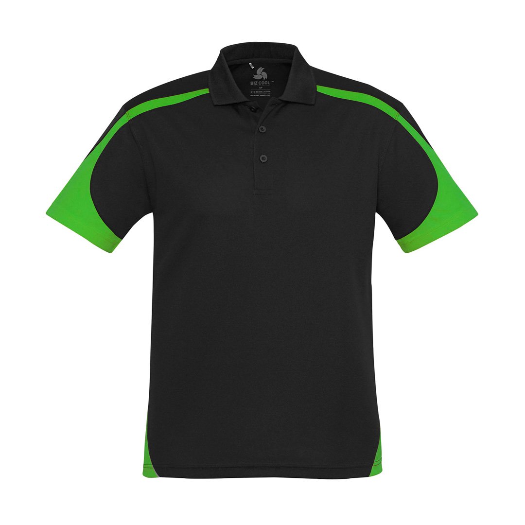 House of Uniforms The Talon Polo | Mens | Short Sleeve Biz Collection Black/Green
