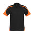 House of Uniforms The Talon Polo | Mens | Short Sleeve Biz Collection Black/Orange
