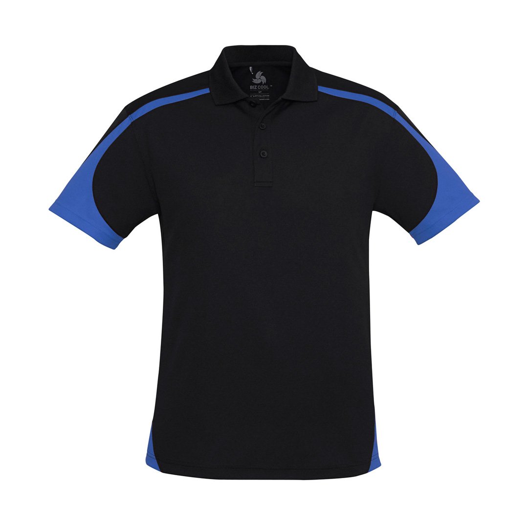 House of Uniforms The Talon Polo | Mens | Short Sleeve Biz Collection Black/Royal