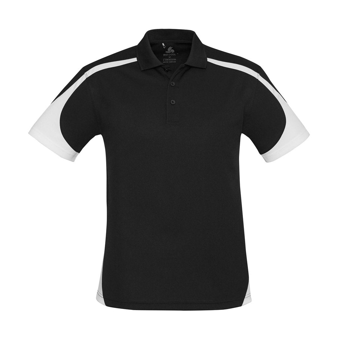 House of Uniforms The Talon Polo | Mens | Short Sleeve Biz Collection Black/White