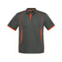 House of Uniforms The Razor Polo | Kids | Short Sleeve Biz Collection Grey/Orange