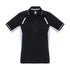 House of Uniforms The Renegade Polo | Kids | Short Sleeve Biz Collection Black/White/Silver
