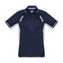 House of Uniforms The Renegade Polo | Kids | Short Sleeve Biz Collection Navy/White/Silver
