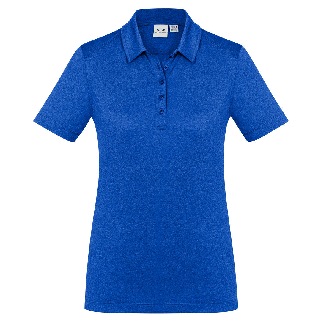 House of Uniforms The Aero Polo | Ladies | Short Sleeve Biz Collection Electric Blue Marle