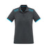 House of Uniforms The Galaxy Polo | Ladies | Short Sleeve Biz Collection Grey/Cyan