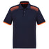 House of Uniforms The Galaxy Polo | Mens | Short Sleeve Biz Collection Navy/Orange