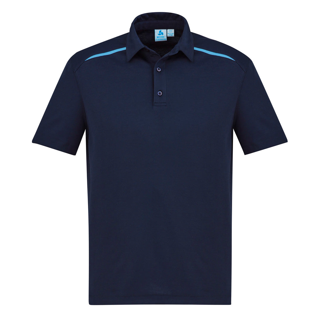 House of Uniforms The Sonar Polo | Mens | Short Sleeve Biz Collection Navy/Sky