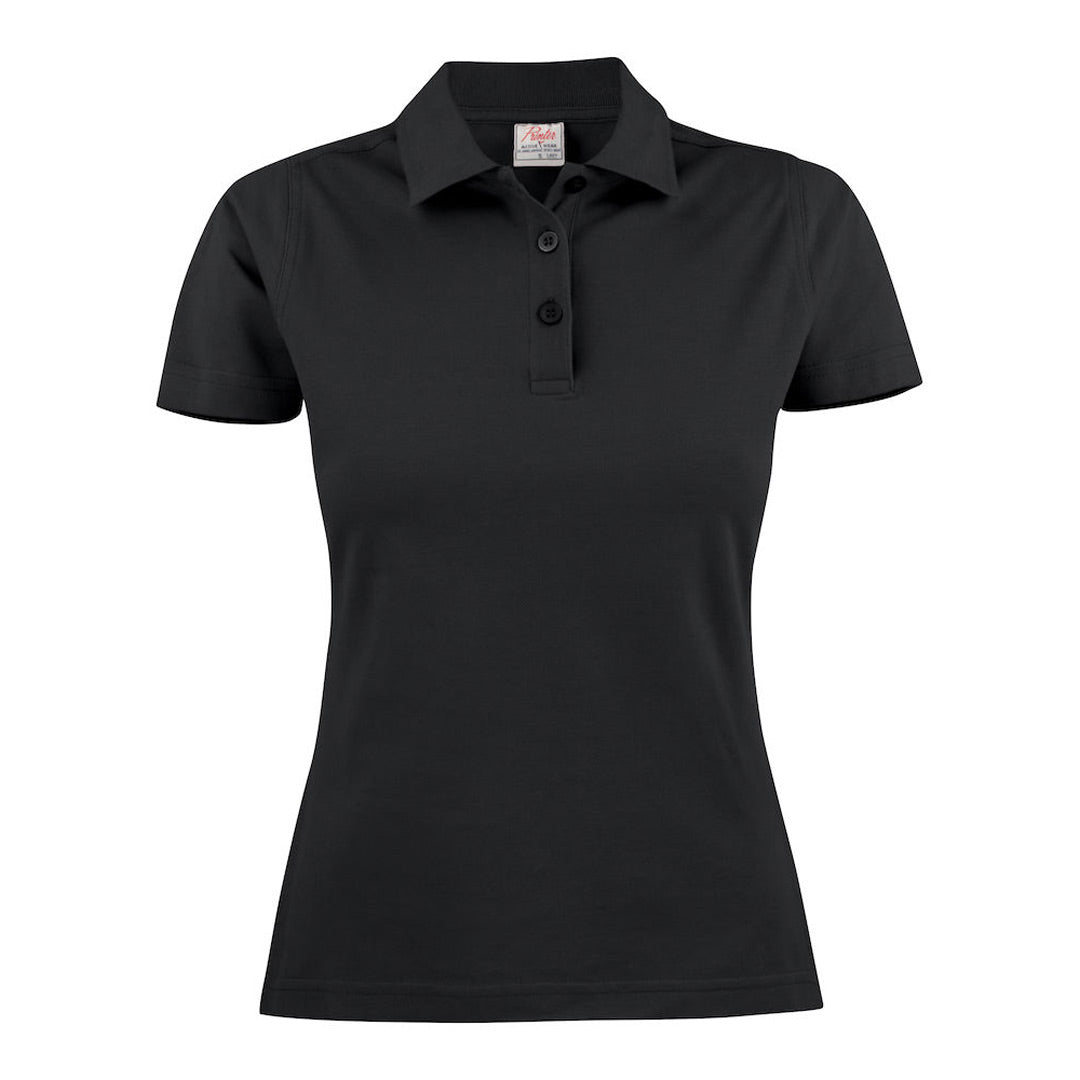 House of Uniforms The Surf RSX Polo | Ladies | Short Sleeve James Harvest Black